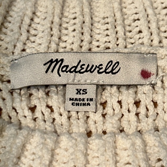 Gorgeous Cream Madewell Sweater Size XS - Picture 7 of 7